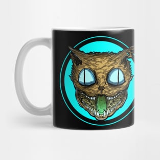 Cursed Cat (cyan) Mug